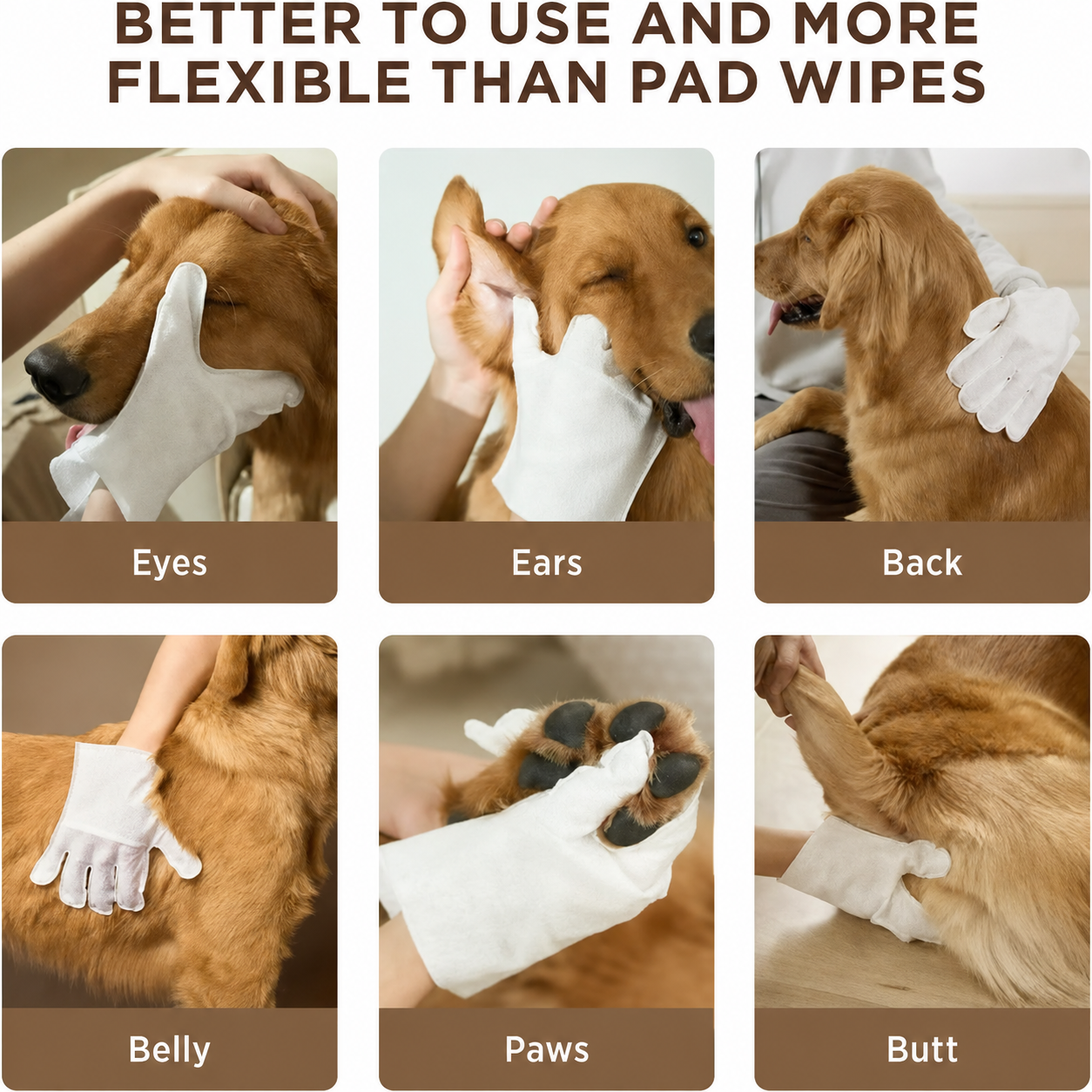 Dretitude® Pet Glove Wipes