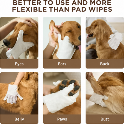 Dretitude® Pet Glove Wipes