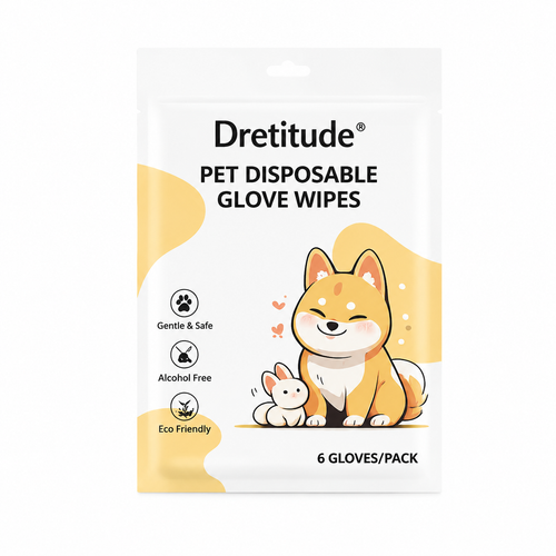 Dretitude® Pet Glove Wipes
