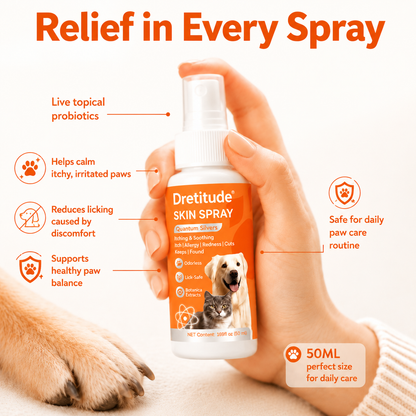 Dretitude® Probiotic Paw Spray