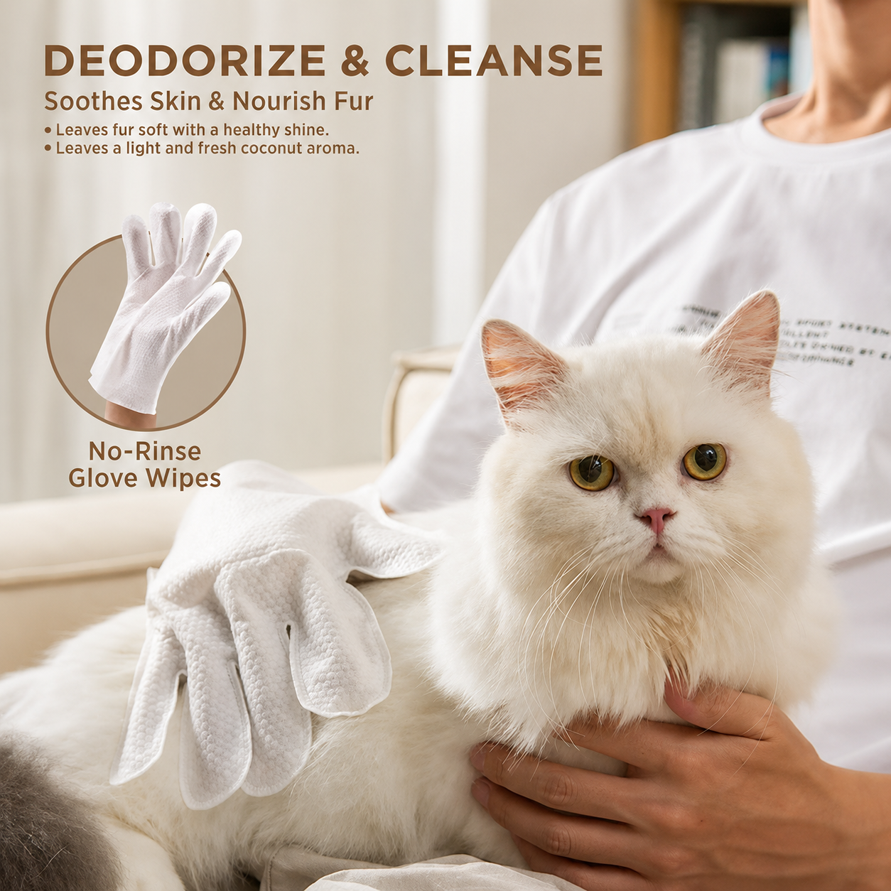 Dretitude® Pet Glove Wipes